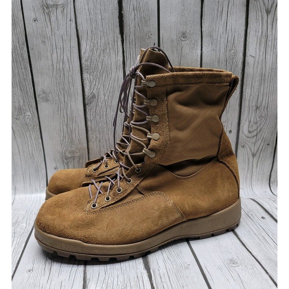 McRae Army Combat Boots Men's  13.5 W Gore-Tex Vibram Suede Cordura Coyote Brown